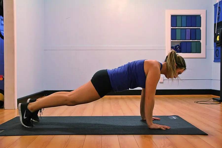 High plank exercise